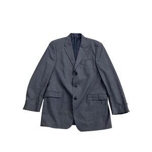 Ralph Lauren Wool Blend Suit Blazer Jacket Mens Dark Gray 43R